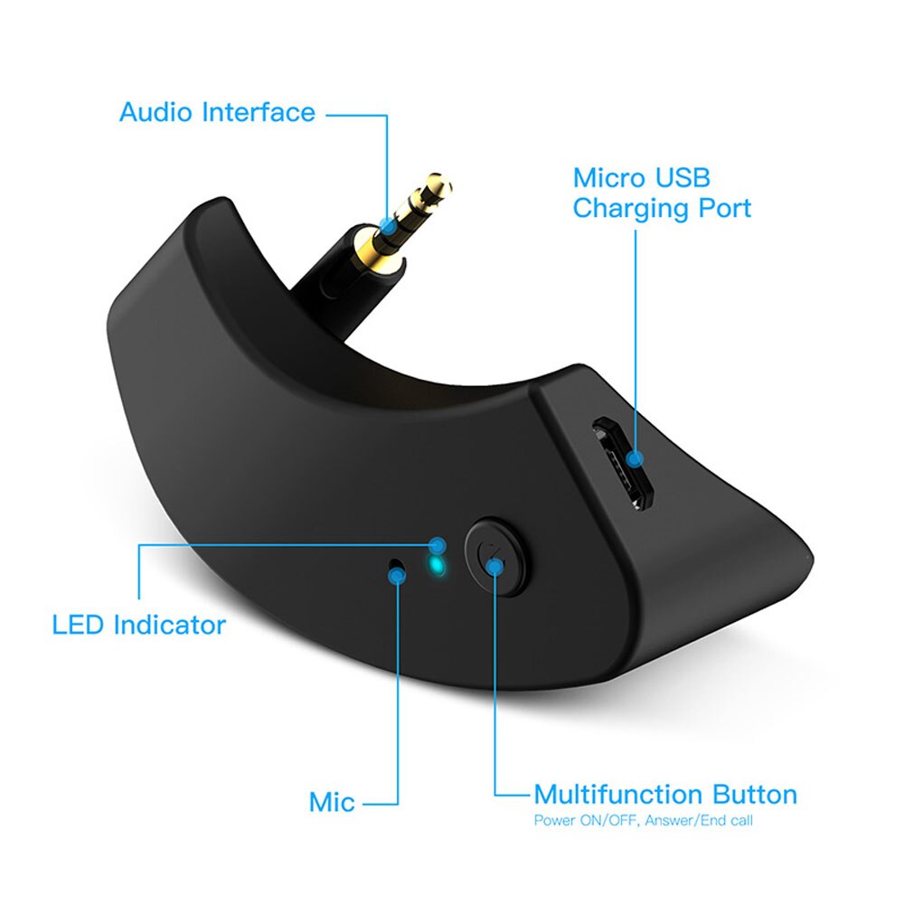 POYATU For Sennheiser HD598 Wireless Bluetooth Adapter Wireless Bluetooth Speaker Adapter For HD 598 599 579 569 Receiver aptX