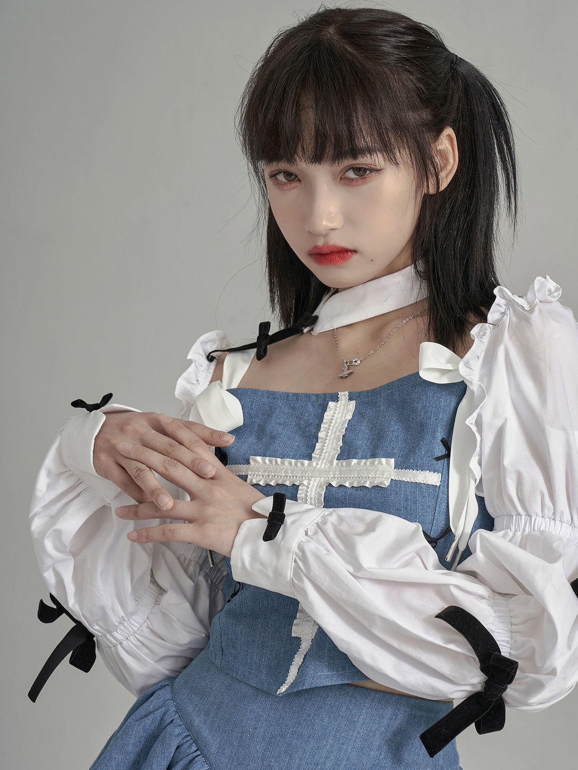 Mori E Girl – ensemble haut court à manches – Grandado