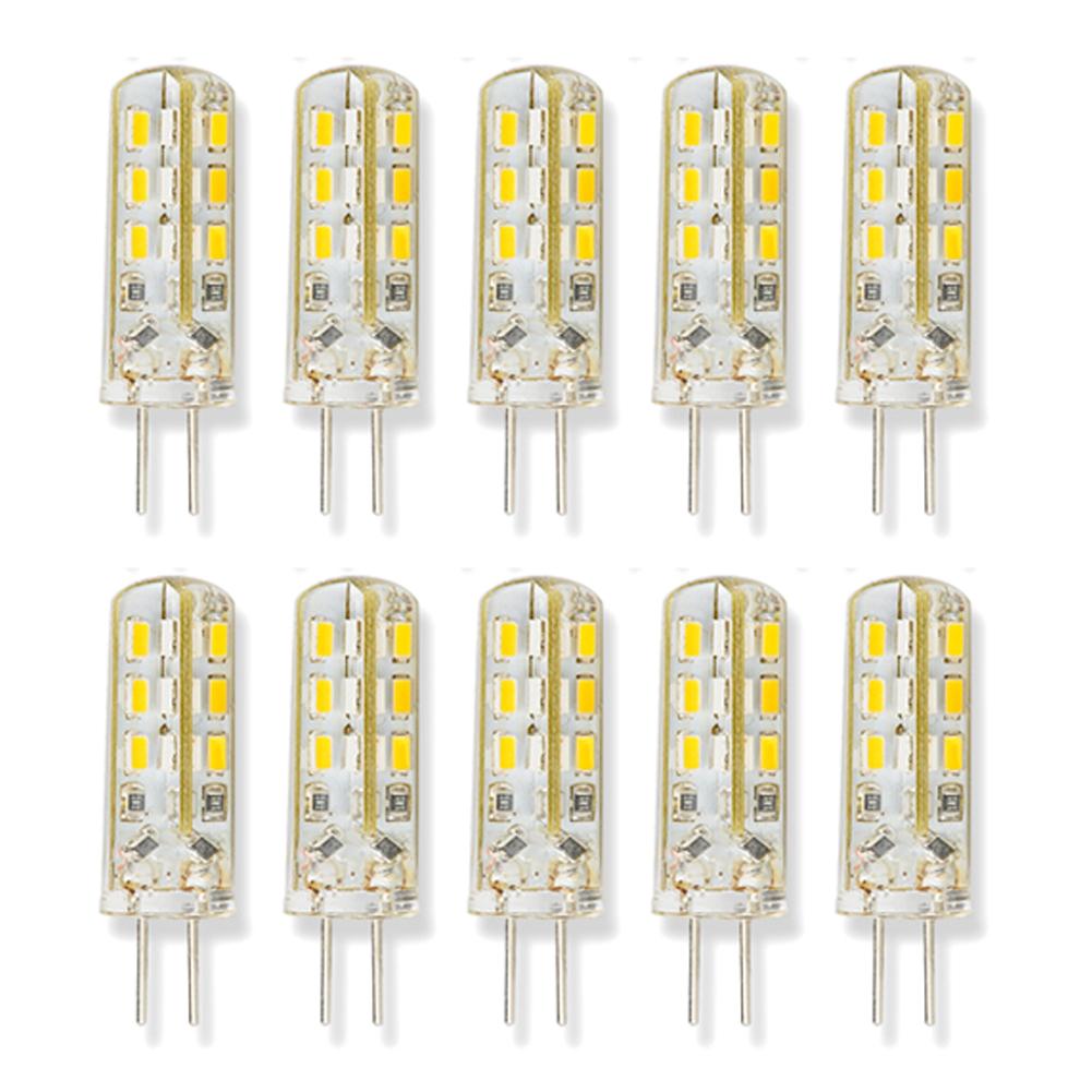 10 Pcs G9G4 Led Maïs Licht Siliconen Metalen Corn Bulb Light 12 V Warm Wit Voor Plafondlamp Wandlamp