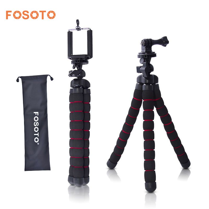 Fosoto Medium Octopus Flexibele Digitale Camera Stand Gorillapod Monopod Mini Statief Met Houder Voor Gopro Hero 2 4 3 + 3 En Telefoon