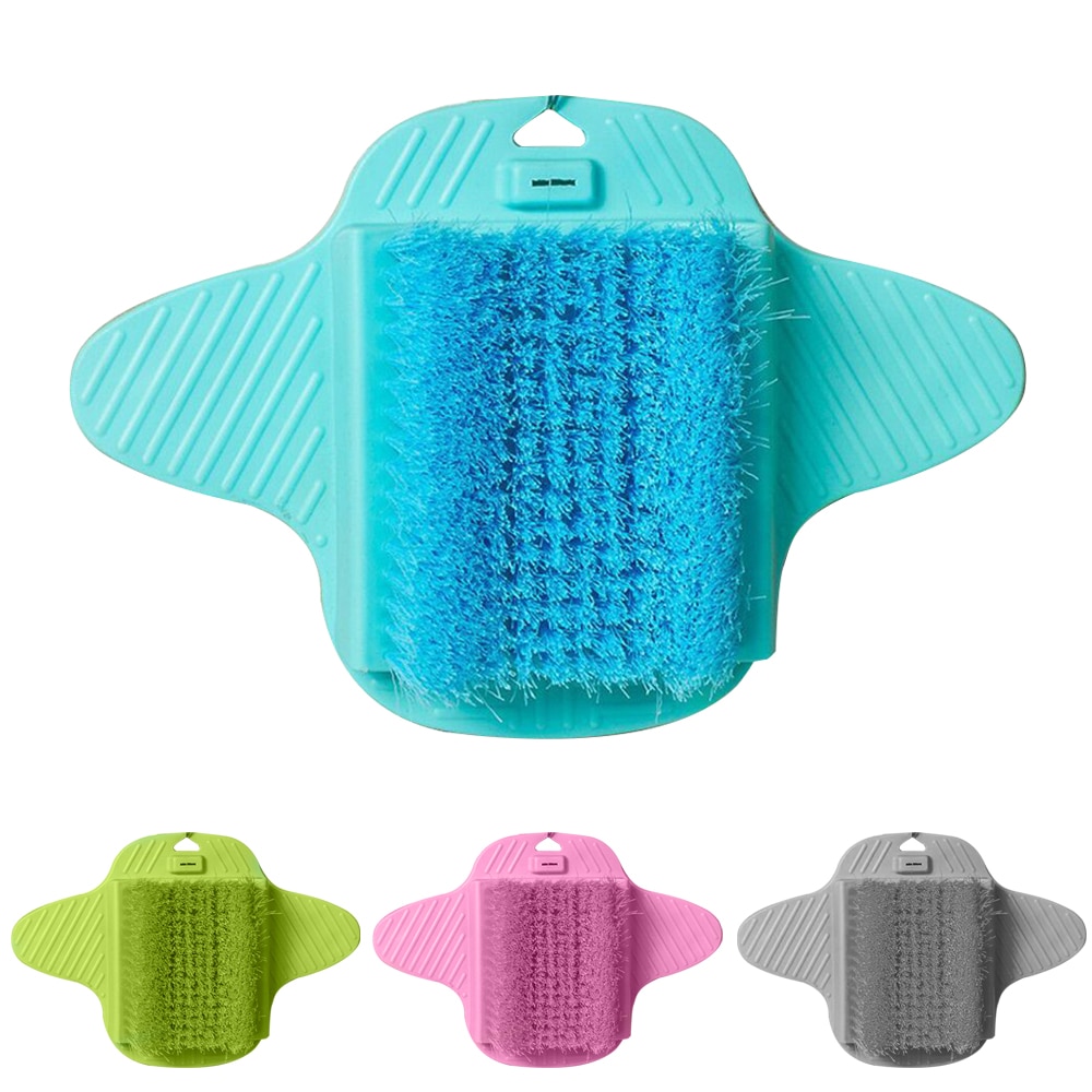 Adut Foot Scrubber With Suction Cup Rubber Massage Brush Cleaner Exfoliating Feet Spa Shower Remove Dead Skin Cleaning Brushes