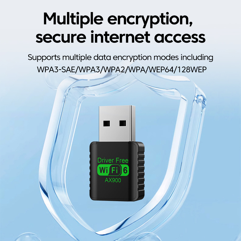 AX900 USB WiFi 6 Bluetooth 5.4 Adapter 2in1 Dongle Dual Band 2.4G&5GHz USB Network Wireless Wlan Receiver For Win 10/11
