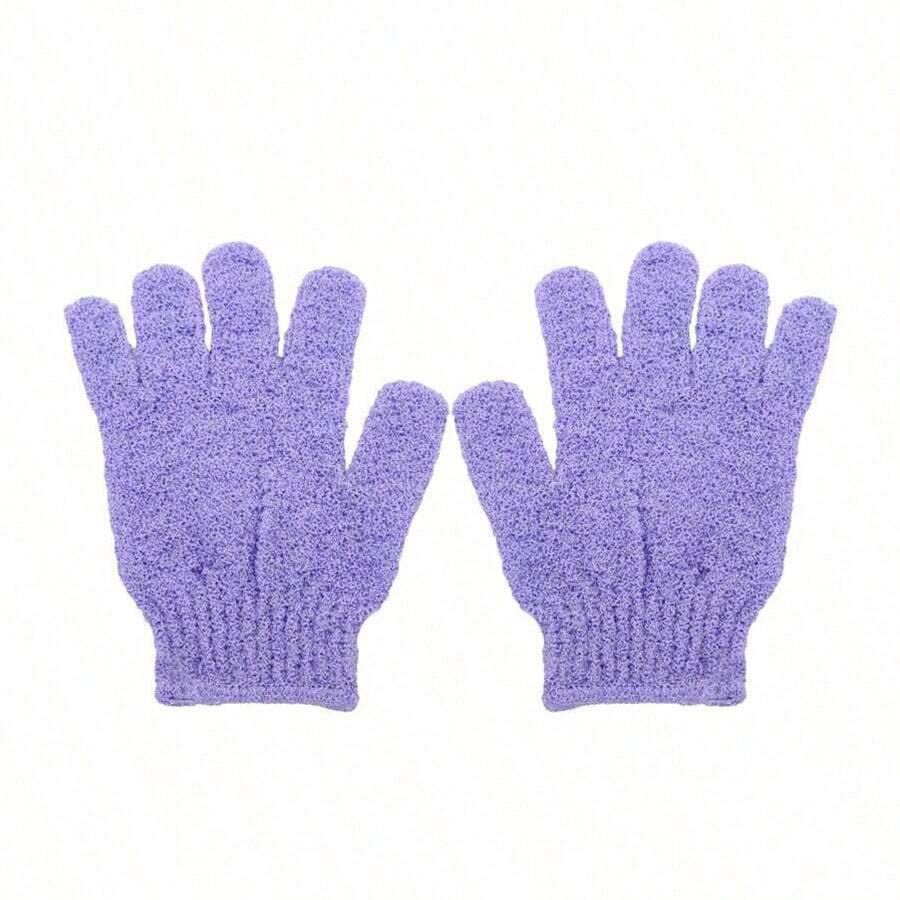 Guantes de ducha exfoliantes reversibles, guantes exfoliantes para el cuerpo, herramientas de limpieza, toalla de baño, productos de baño, exfoliante de espalda, 2 uds./6 uds./12 Uds.: Rojo