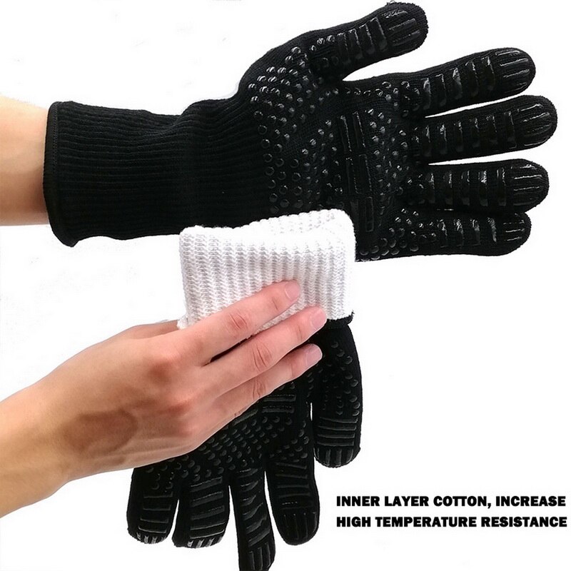 Wärme Beständig Backen Handschuhe Kochen Grill Küche Mikrow Ofen Temperatur Beständig Arbeiten Handschuh Nicht-Unterhose Grill Handschuhe