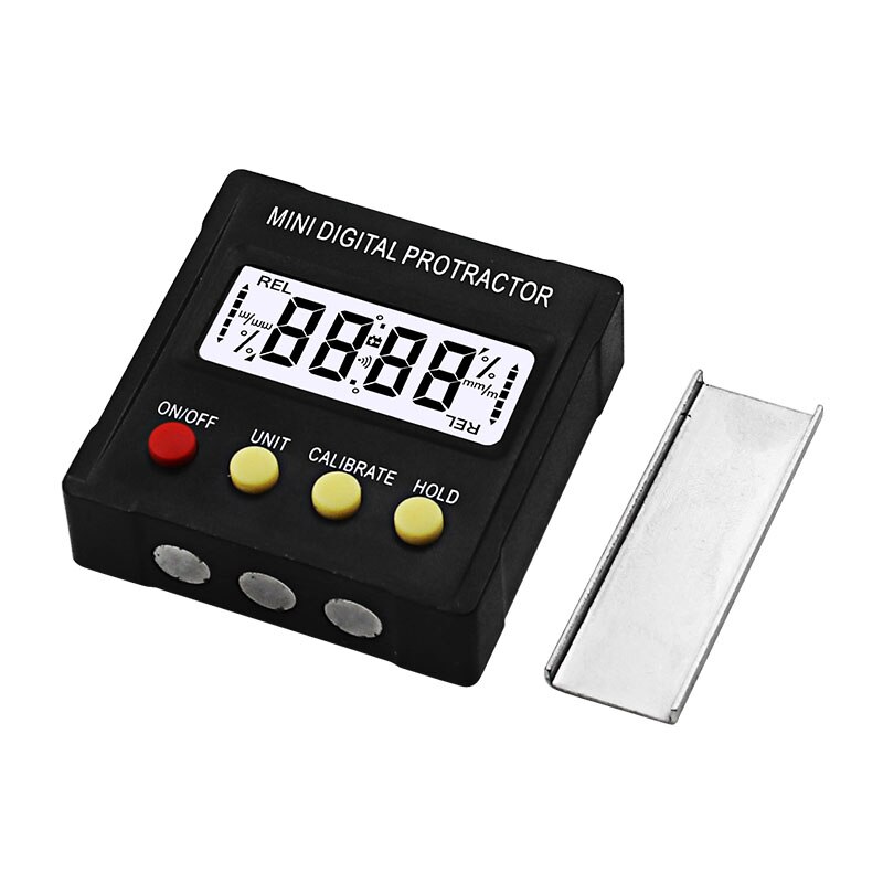 4*90 Degree Mini Digital Protractor Inclinometer Electronic Level Box Magnetic Base Measuring Tools