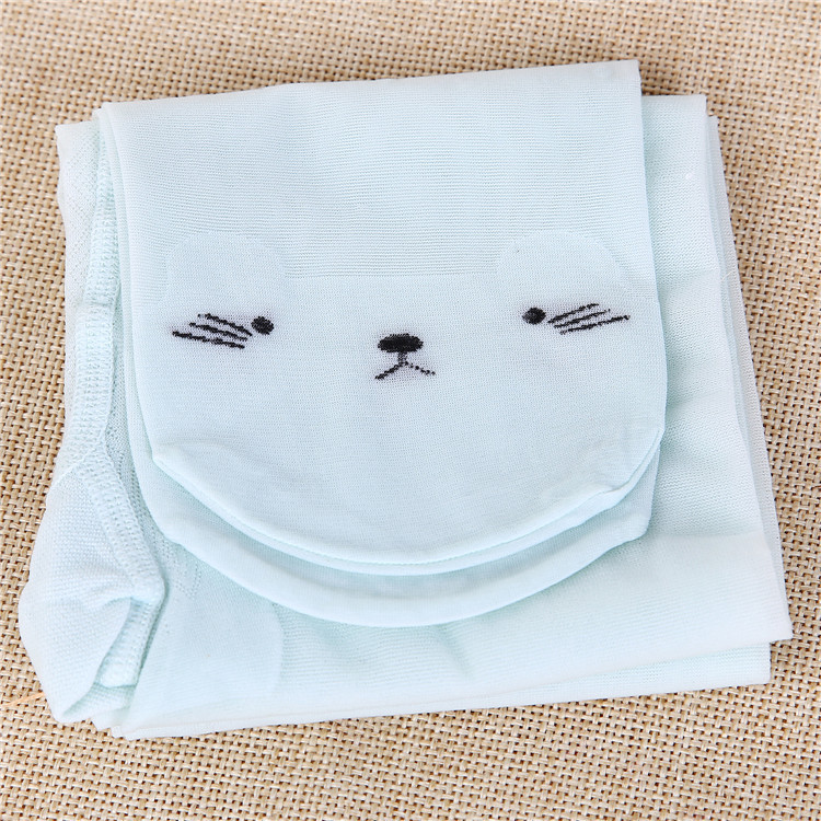 Crianças meias bonito do gato da menina collants para meninas crianças meias do bebê dos desenhos animados fino apertado verão malha do bebê da menina meia: green tights / 1 to 3 year