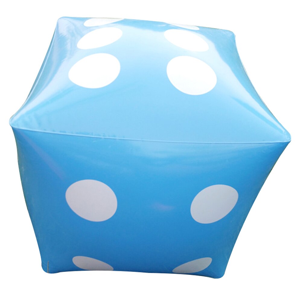 Grote Opblaasbare Dobbelstenen Dot Diagonaal Enorme Toss Rolling Speelgoed voor Party Game Kinderen Speelgoed: Blauw