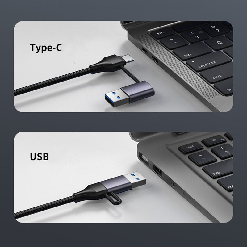 Type C USB to RJ45 Network Card Converter 1000Mbps Ethernet Extend Adapter 5Port USB HUB Cable Splitter Phone Data Transfer Dock