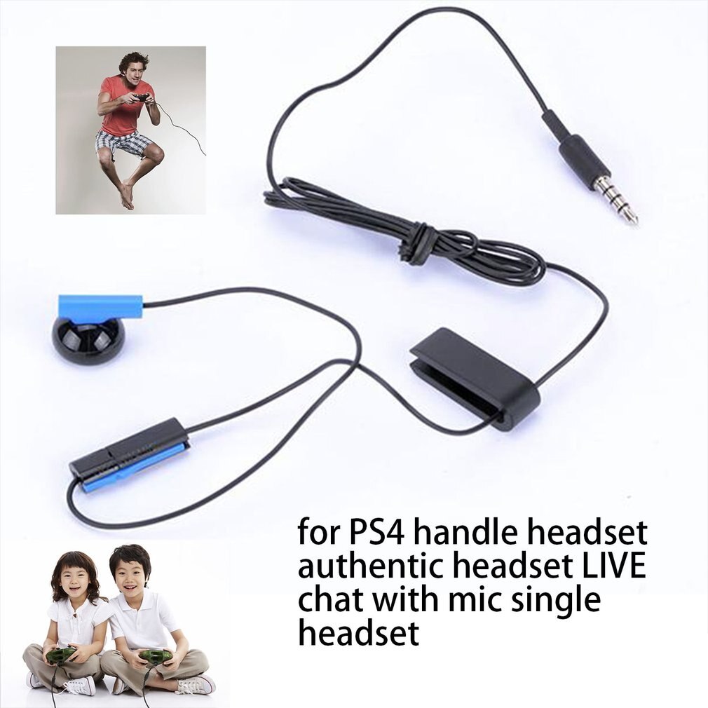 Voor PS4 Handvat Headset Authentieke PS4 Headset Live Chat Met Microfoon Enkele Headset Hoofdtelefoon Oortelefoon