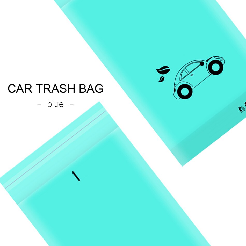 50pcs Car Trash bag Disposable Self-Adhesive Car Biodegradable Trash Rubbish Holder Garbage Storage Bag Vomit Bags Car Trash bin