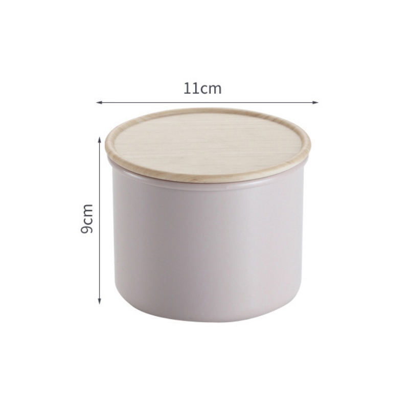 Simple Multigrain Nut Seasoning Storage Container Cylindrical Food Sealed Cans Plastic Airtight Storage Jars Creal Dispenser