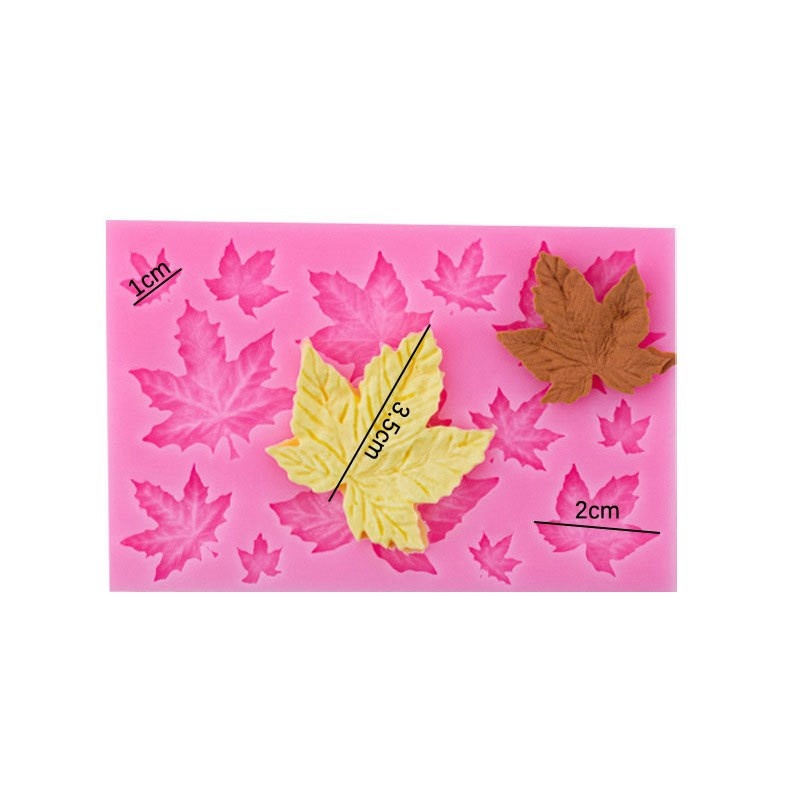 DIY Leaf Maple Leaf Silicone Mould Leaf Collection Flipping Silicone Mold Cake Decoration Moulds Resin Clay Accessories