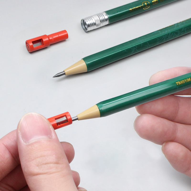 2/4pcs Mechanical Pencil 2.0mm Non Sharpening Pencils with Sharpener Kawaii Korean Stationery for School Office Supplies