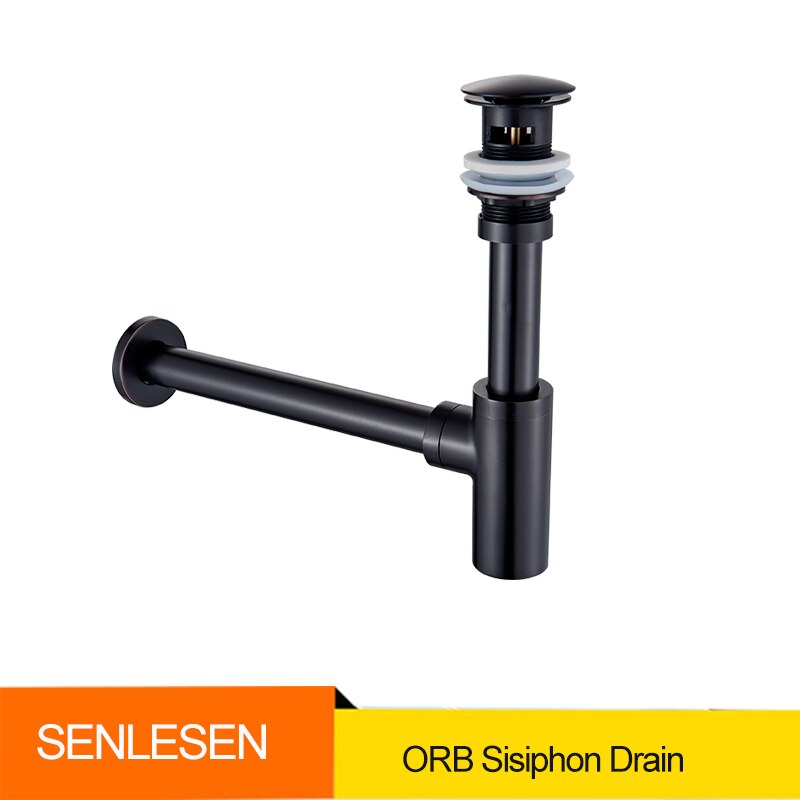 Senlesen Washbasin Drain Pipe Drainer Basin Sink Counter Odor-resistant Drain Pipe Fitting Set: ORB Drain
