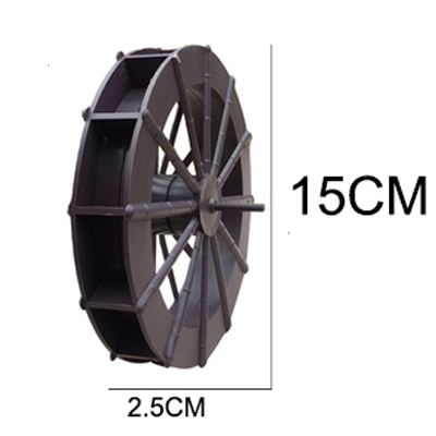 NuoNuoWell 5/6/8/10/14CM Correndo Roda D&#39; Água Acessórios Ornamentos Lagoa Aquário Ornamental Paisagismo plástico 10pcs-Pack: Dia. 15cm