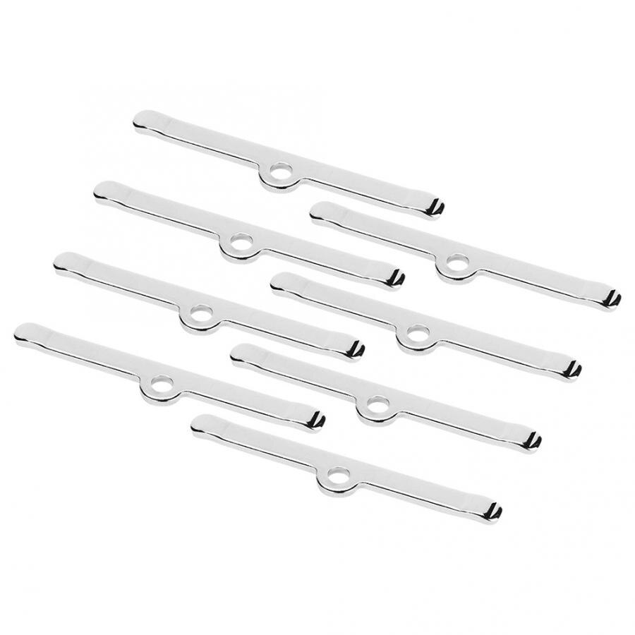 8 stuks Chrome 4 3/4in Kleppendeksel Spreader Bars Fit voor Chevy 283 305 327 350 Cilinderkop kleppendeksel Auto Styling Engine Covers