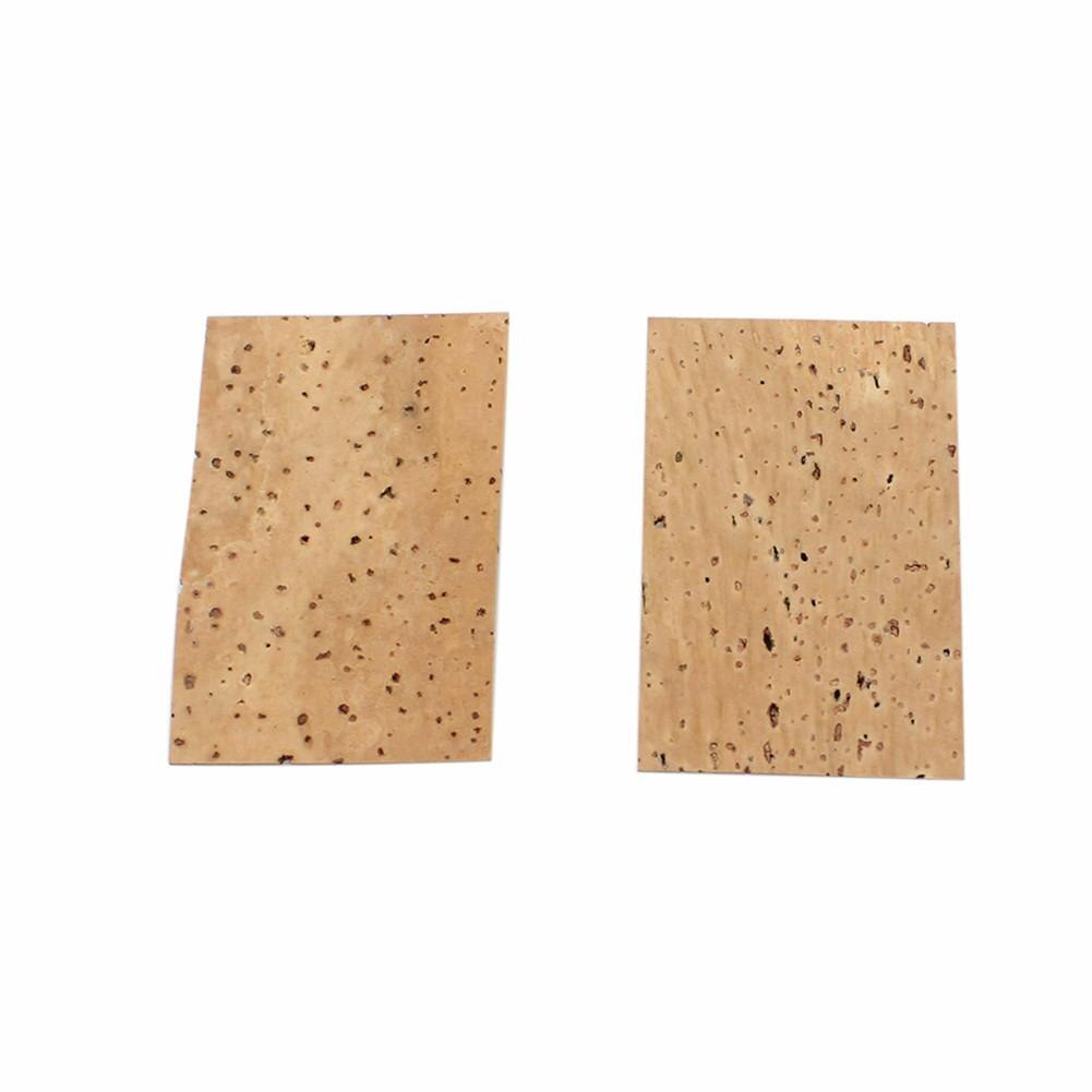 2Pcs Natuurlijke Sax Neck Cork Sheet Voor Sopraan/Tenor/Altsaxofoon Onderdelen Muziekinstrument Accessoires