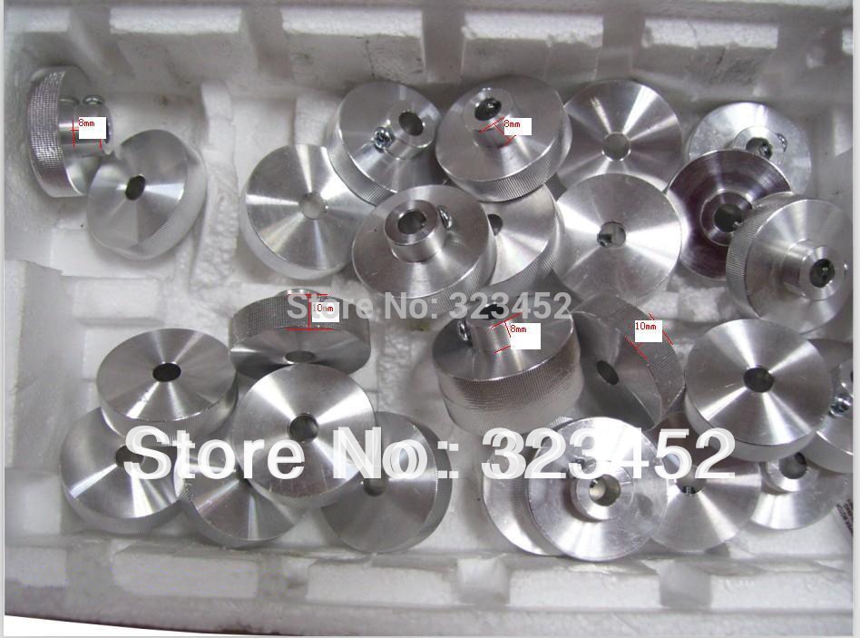 3 stks/partij nema 23 stappenmotor handwiel accessoires binnenste gat 6.35mm of 8mm cnc diy graveren machine deel