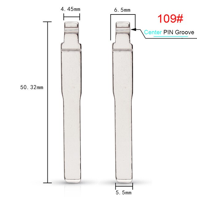 10 Stks/partij #19 #38 #90 #91 #98 #109 Kd/Xhorse HU101 FO21 FO38 blanco Sleutel Voor Ford Fusion Focus Mondeo Fiesta Galaxy Flip Sleutelblad: 109