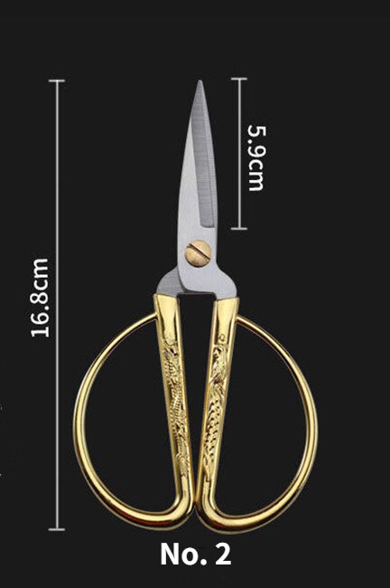 Household Festival Ribbon Cutting Alloy Stainless Steel Scissors Sewing Scissors Embroidery Scissors Sewing Supplies: J2