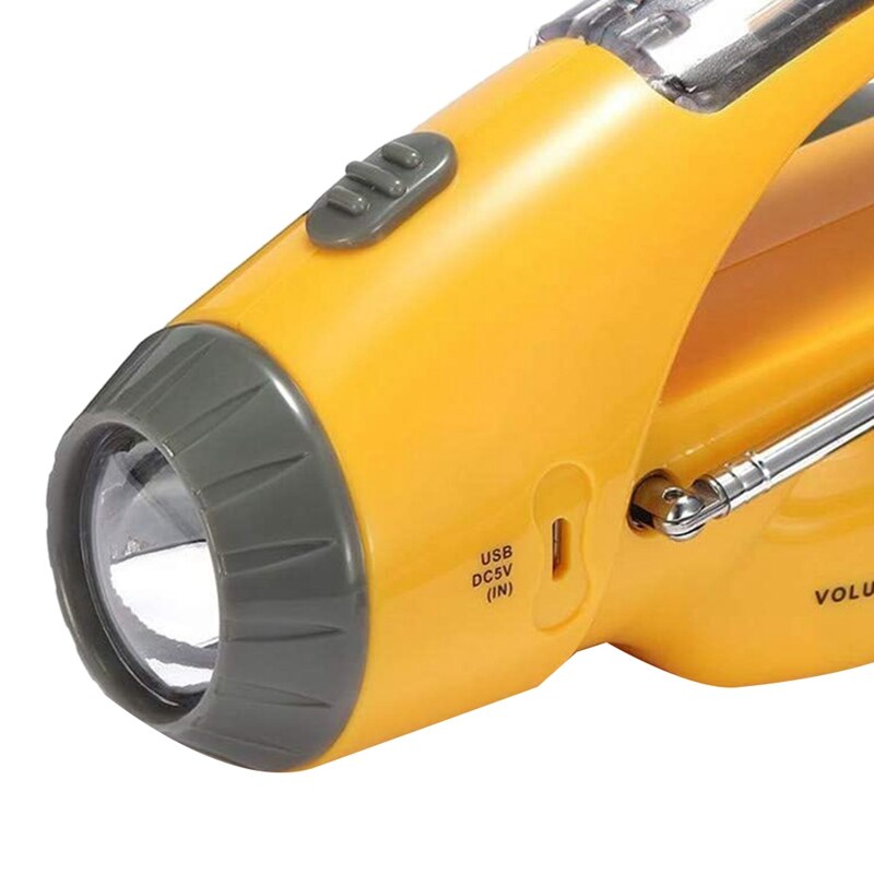 -Hand-Crank Emergency Radio, Flashlight, Beacon, C... – Grandado