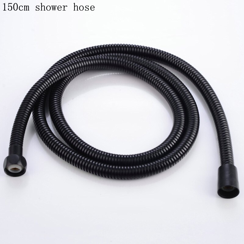 Becola neue schwarz dusche kopf 8 10 12 zoll edelstahl dusche wasserhahn badezimmer-niederschlag dusche köpfe: 150cm Dusche Schlauch