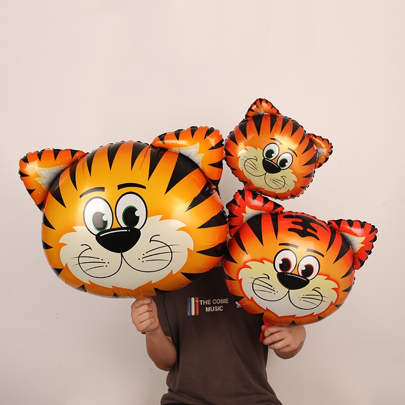 1pc Big Size Lion tiger monkey cow zebra giraffe Helium Balloon Birthday Party Decorations Foil Balloons Kid Boy toy Baby Shower