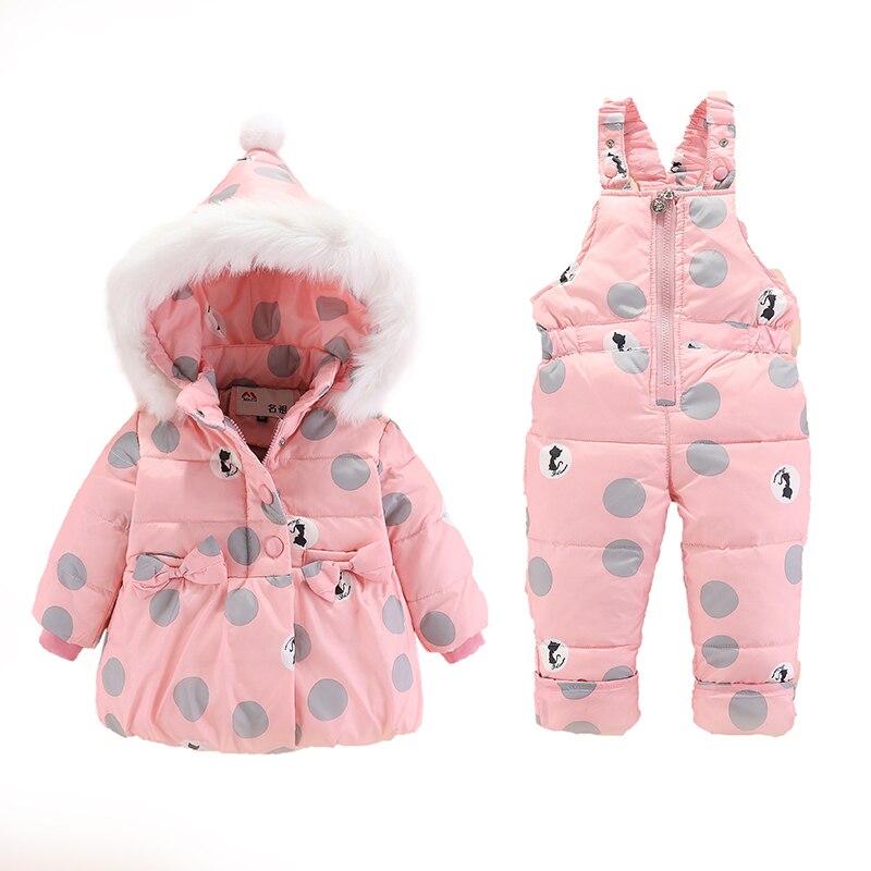 2019 novo inverno crianças conjuntos de roupas para meninas quente parka para baixo jaqueta para roupas da menina do bebê crianças casaco de neve wear criança terno
