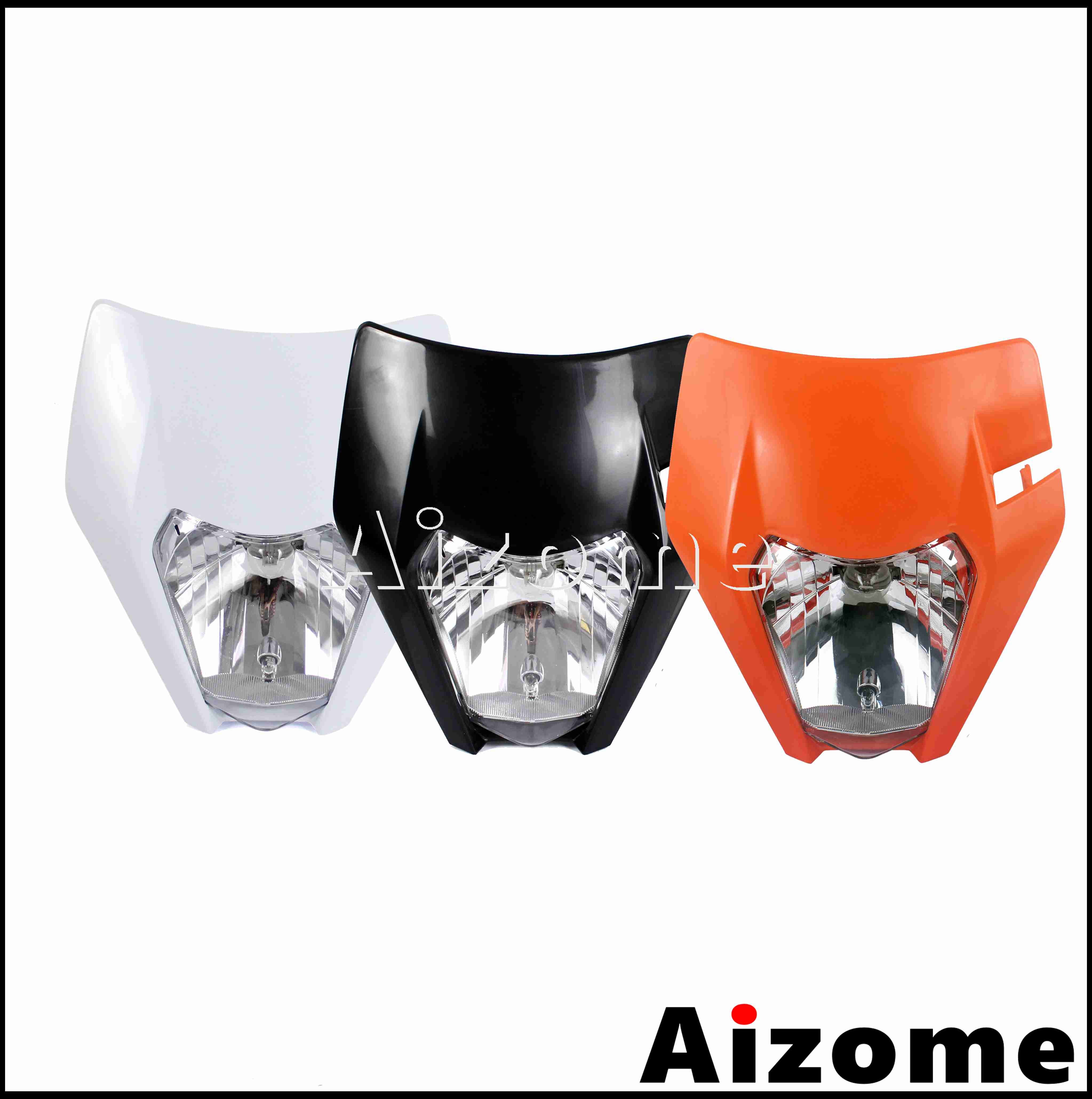 Feu avant Orange à LED E8, éclairage d'endurance pour Honda, Suzuki, Yamaha EXC, SX, XCW, CRF, XR, WR, Six jours