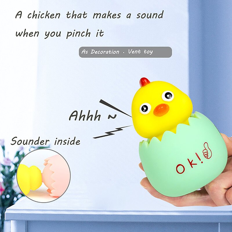 freundlicher Spielzeug Schrumpfen Kopf Eierschale Phonation KüKen PVC Emaille Weiche entlüften Trickserei Ebene Modell Spielzeug