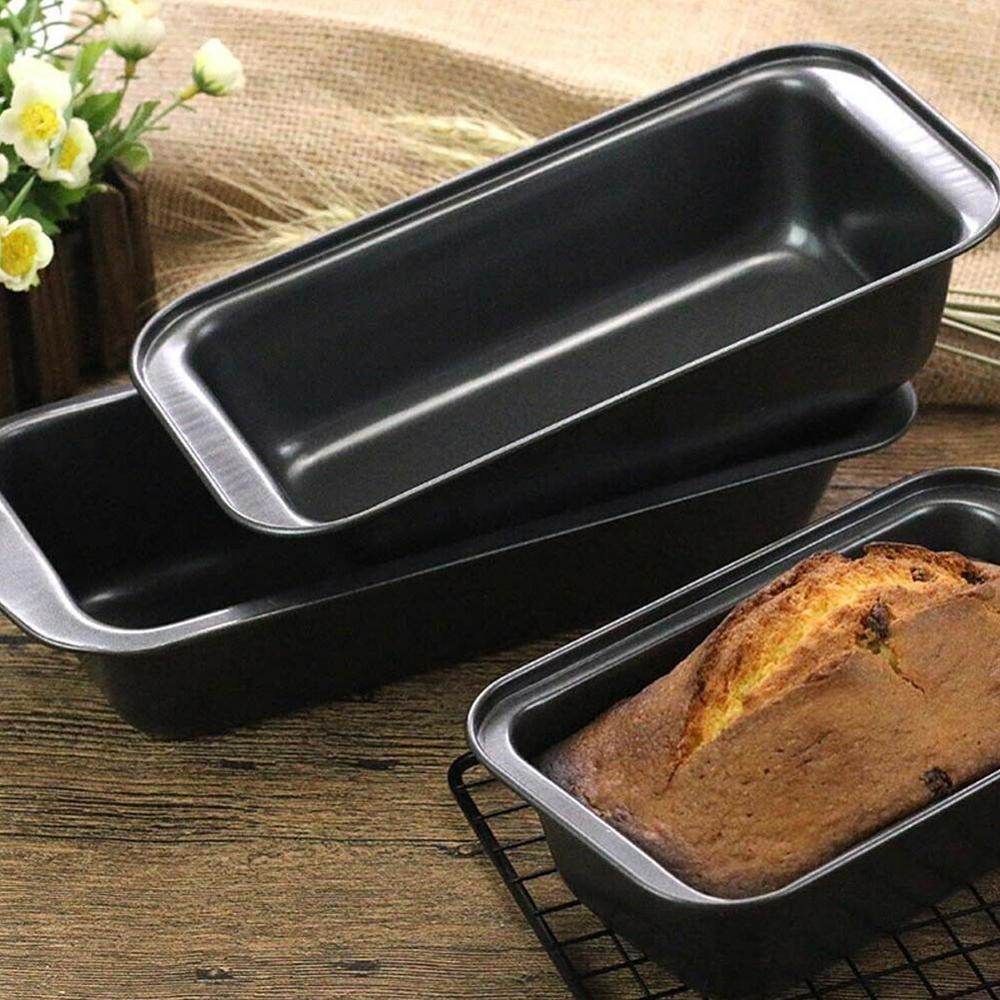 1pc Loaf Pan Rectangle Toast Bread Mold Cake Mold Carbon Steel Loaf Pastry Baking Bakeware DIY Non Stick Pan Baking Supplies