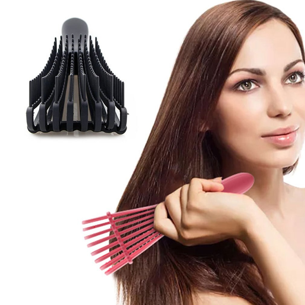 Peine de pulpo peine de aire peine esponjoso peines de pelo cepillo peine para el pelo para textura Africana pelo ondulado rizado seco peine rizado