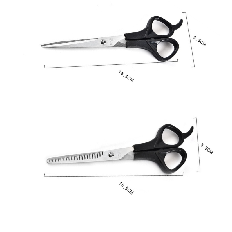 6 Inch Stainless Steel Pet Grooming Shears Curved Thinning Scissors Kit for Dog Cat Hair Cutting Home Use: light green