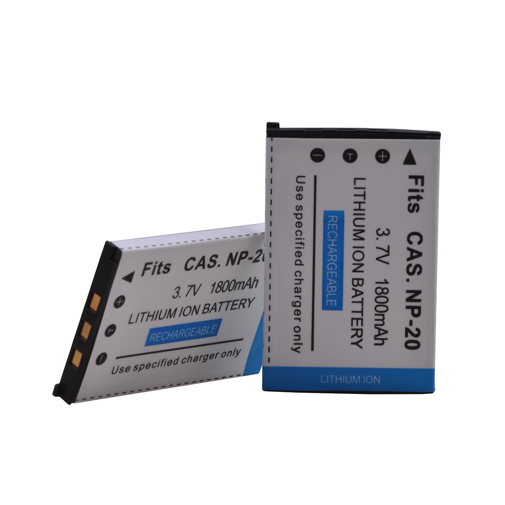 1800mAh 3.7V NP-20 NP20 CNP 20 Camera Battery for CASIO Exilim EX-M1 M2 S1 S1PM S2 S3 S4 Z3 Z4 S100 Z8 Z40 Z65 z70 Z75 S20 s770.