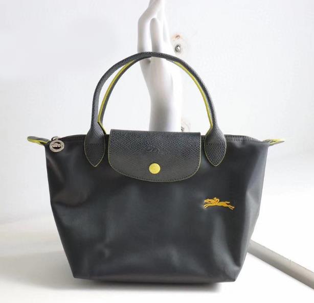 Short Handle Small Number Embroidered Horse women's Bag Dumpling Bag Mini Handbag Nylon Canvas Bags