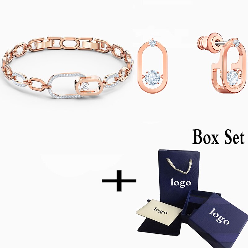 SWA Stylish And Simple Sparkling Dance North Necklace Set, Dazzling Jewelry Is The Best Birthday For Girlfriend: set3 Box