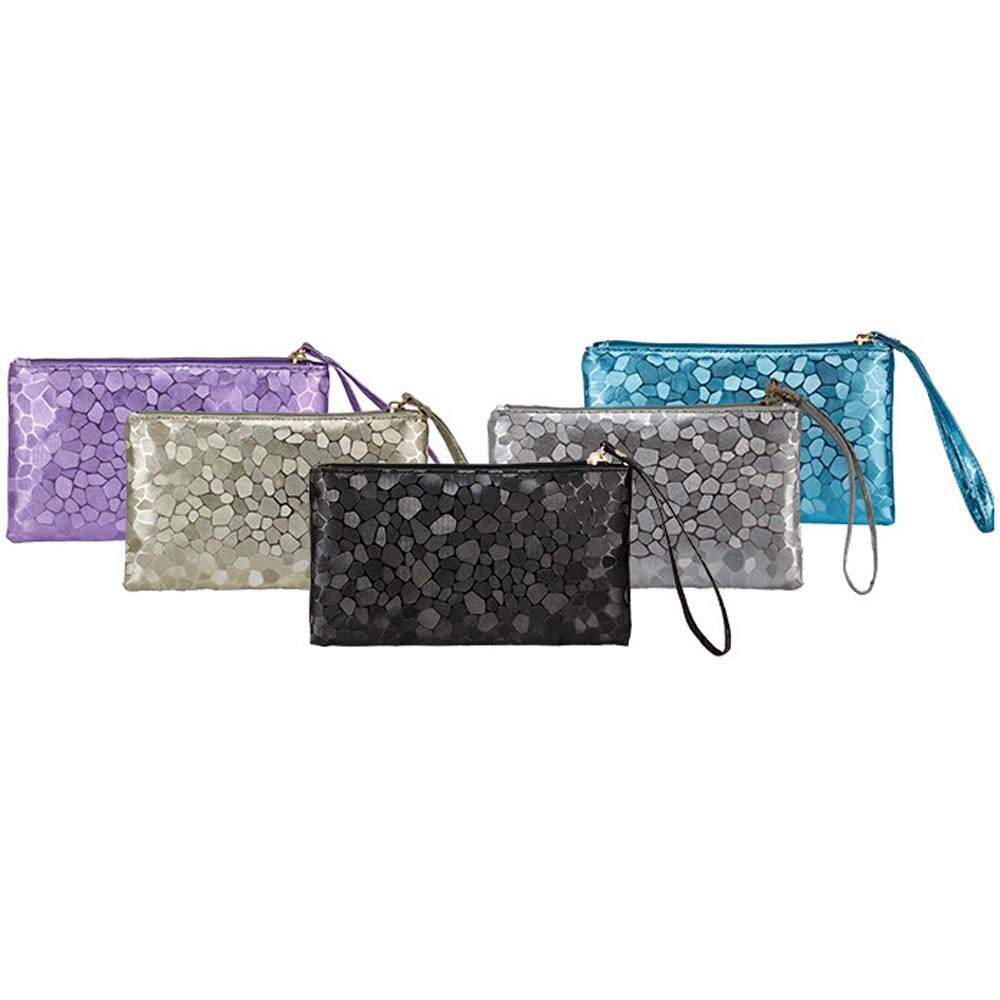 Monedero de piel para mujer, moderno, sencillo, con de piedras, Vintage, 6