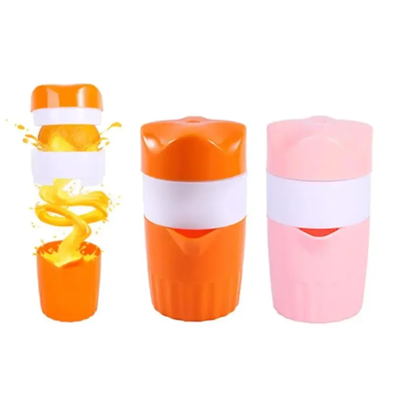 1pc draussen tragbare Entsafter Maschine Orangensaft Tasse tragbare manuelle Zitrus presse für Orange Zitronen frucht Quetscher Art