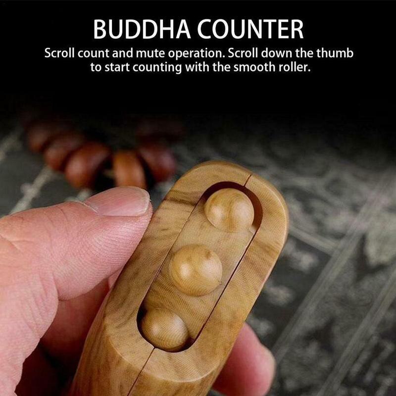 Scroll Relaxation Battery Powered Decompression Mini Digital Toy Counter Display Handheld Buddha For Buddhist Beads Muslim