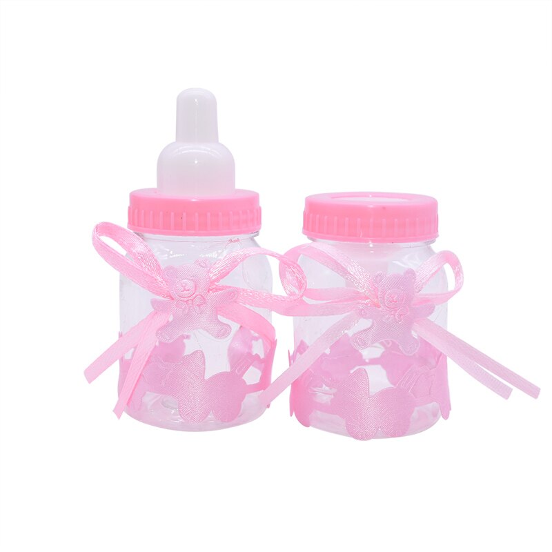 12 sztuk chłopiec dziewczyna wystrój niemowlę prysznic czekoladki cukierki butelki chrzest sprzyja skrzynka płeć ujawnić impreza pudełka na prezenty mini butelka dla dziecka: S04