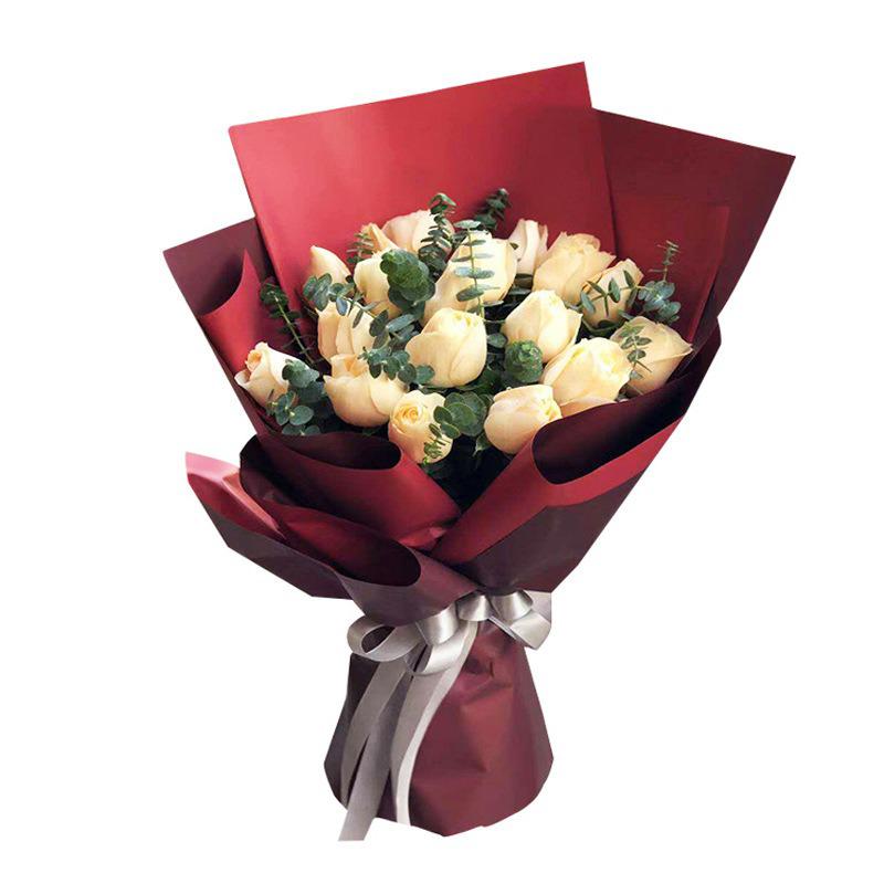 20 Stuks/pak Van Bloemen Inpakpapier Waterdichte Twee-Kleur Dubbelzijdig Ouya Papier Boeket Inpakpapier Bloemen Materialen