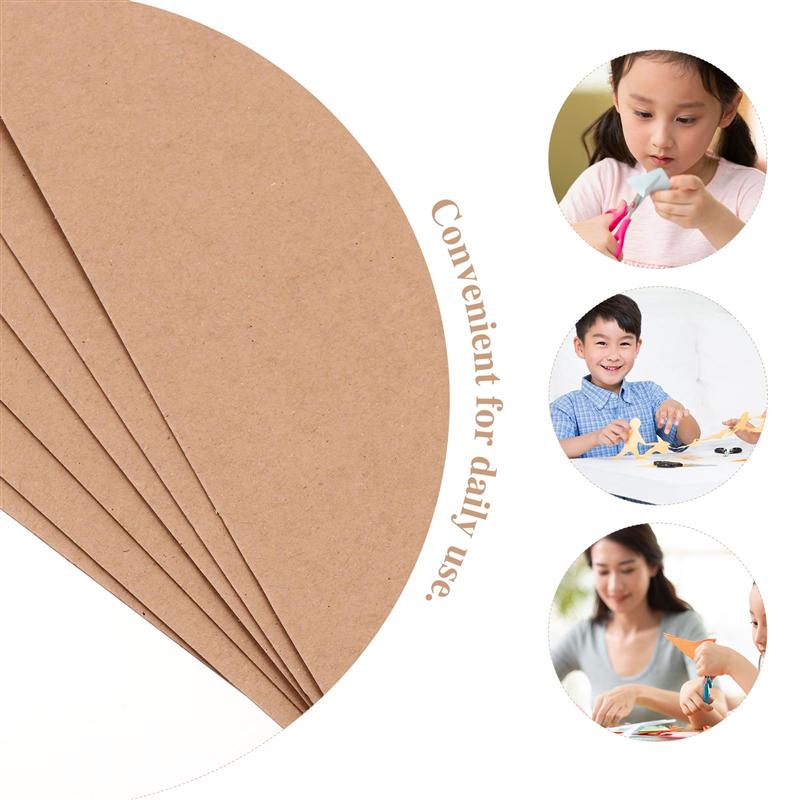 20 Pcs 1 Set Cardboard Sheets A3 Size Kraft Cardboard (Kraft Paper Color)