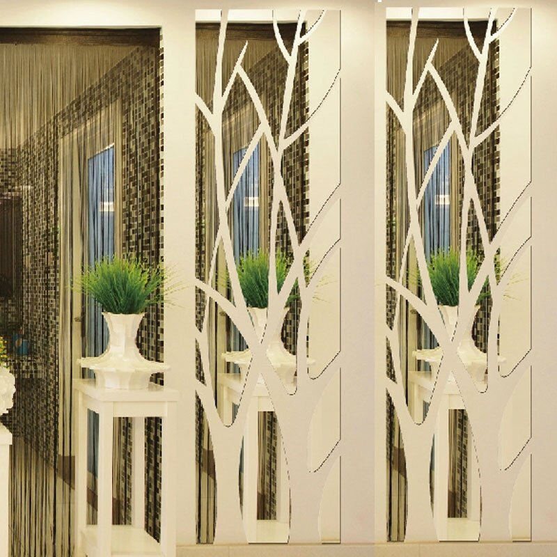 3D large Tree pattern Acrylic wall stickers home decorative mirror the living room hallway bedroom TV backdrop stickers