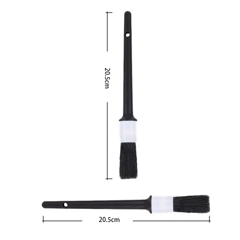 Brocha de jabalí Natural para Limpieza del cabello, producto de herramientas con detalles para el coche, 1 Uds. De accesorios con estilo para el salpicadero y las ruedas: Small brush No. 10