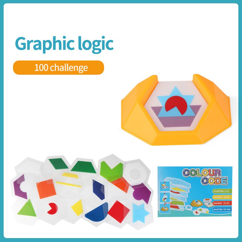 100 utfordring fargekode tangram stikksag leke resonnement logikk spill puslespill leker sett stikksag bord sett plass ideer ferdigheter leker