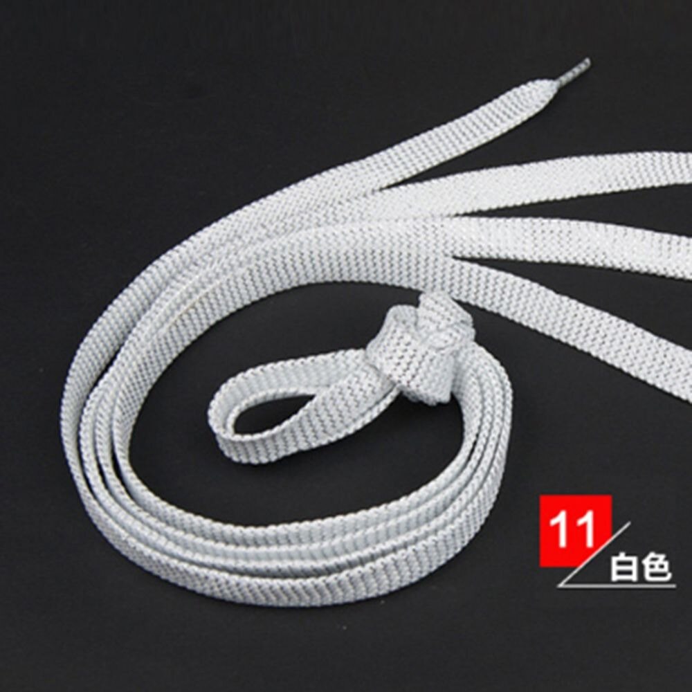 110 CM Frauen Flache Goldene Silber Schnürsenkel Super Lange Täglichen Party Camping Schnürsenkel Wachsenden Leinwand Saiten Flache Schnürsenkel: 8