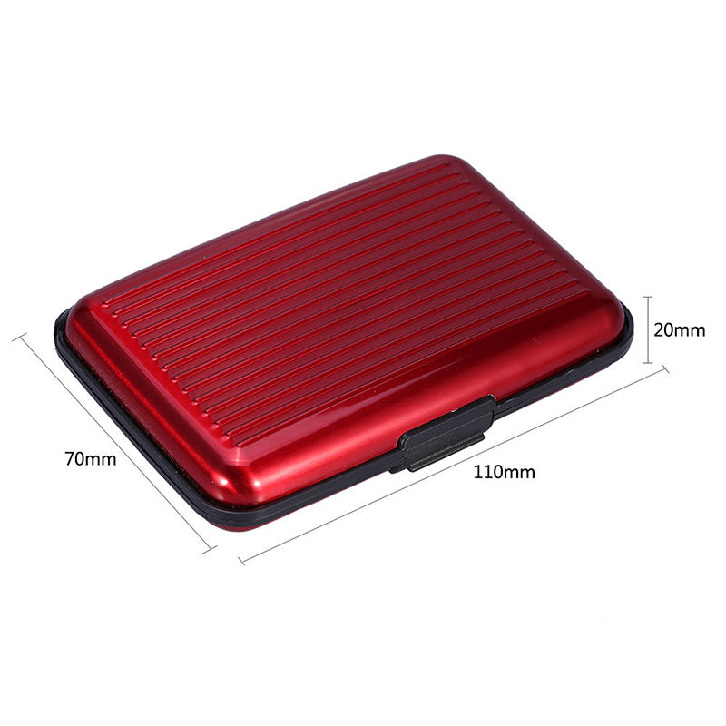 Aluminum Metal Wallet Business ID Credit Card Case Holder Anti RFID Scanning Card ID Holders for Men and Women