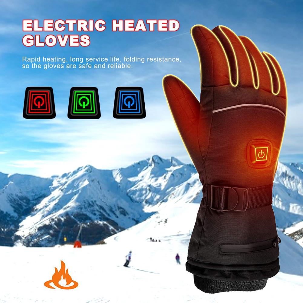 Elektrische Verwarmde Handschoenen Elektrische Verwarmde Handschoenen Ski Thermische Handschoenen Elektrische Verwarmde Handschoenen 4000ma Oplaadbare Lithium Batterij Elec
