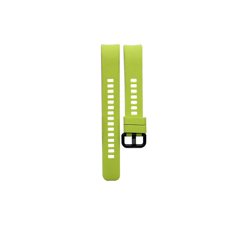 Pulseira de silicone para huawei honor band 4 5, acessórios inteligentes para pulseira honor band 5, pulseira com película protetora: Verde