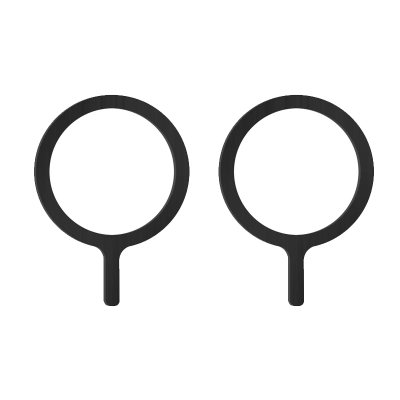 Self Adhesive Metal Ring Iron Sheet Sticker for Apple IPhone Case Magsafe Magnetic Wireless Charging Ring for iPhone 15: Orange